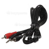 Connecteur St&eacute;r&eacute;o Jack 3.5mm - 2 Connecteurs Phono