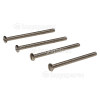 Wellco 50mm Nickel Plated Screws (Pack Of 4)