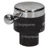 Bouton De Commande Du Thermostat De Four - Noir Et Argent&eacute; - Rangemaster / Leisure / Flavel