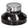 Hotplate Control Knob - Black / Chrome