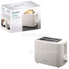 Quest 2-Slice White Grooved Toaster - 930W