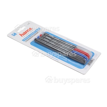 Hama 4 CD/DVD Pen & Eraser Set