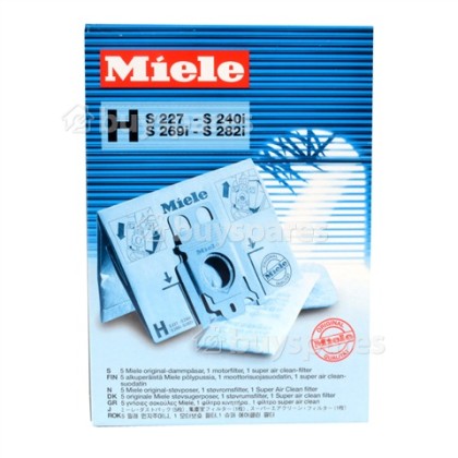 Miele H-Type HyClean Dust Bag (Pack Of 5)