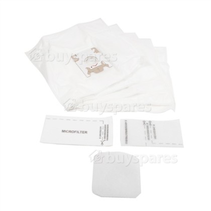 G/N Filter-Flo Synthetic Dust Bags (Pack Of 5 With 1 Filter Kit) - BAG248