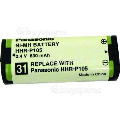 This Panasonic HHRP105 Cordless Phone Ni-MH Battery features an 
