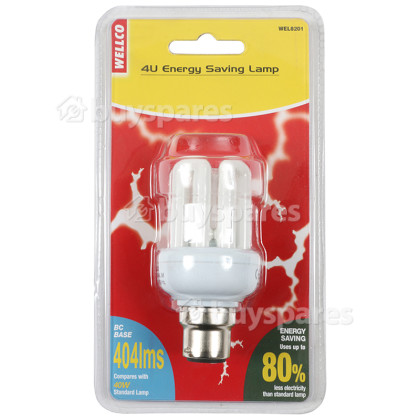 Wellco 9W BC Mini 4U Energy Saving Lamp (Warm White)