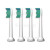 Philips T&ecirc;tes De Brosse Soniques Standard Sonicare ProResults HX6014/07 (Lot De 4)