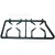 Genuine Cast Iron Grid Left Pan Stand