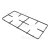 Genuine Grille &eacute;maill&eacute;e Pour Four - Gauche : 485 X 225 Mm
