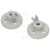 Bosch Neff Siemens Roulettes De Panier Inf&eacute;rieur Lave-Vaisselle - La Paire -