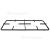 Genuine Grille &eacute;maill&eacute;e Pour Four - Gauche : 485 X 220 Mm