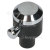 Rangemaster / Leisure / Flavel Hotplate Control Knob - Black / Chrome