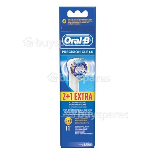 T&ecirc;tes De Brosse &Agrave; Dents Precision Clean EB20-3 (Lot De 3) Oral B