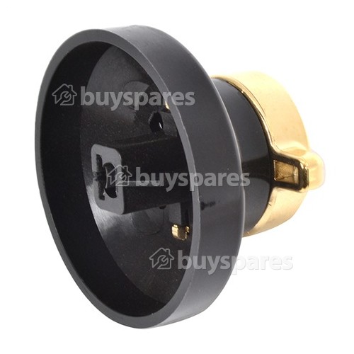 Stoves Top Oven Control Knob Black / Gold BuySpares