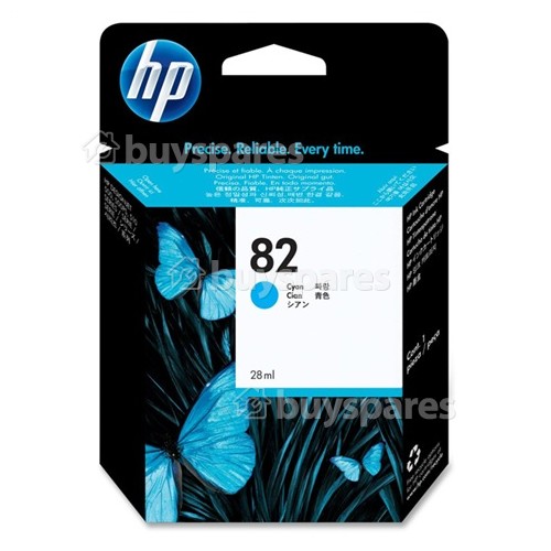 Hewlett Packard Genuine No.82 Cyan Ink Cartridge (C4911A)