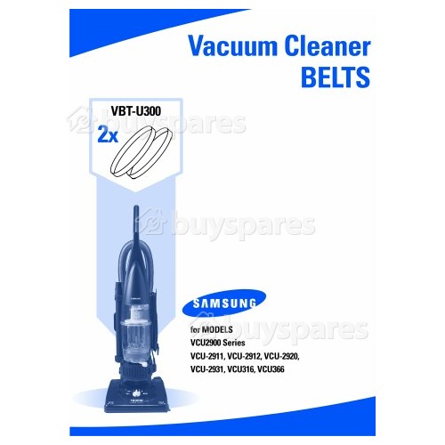 Samsung VBT-U300 Drive Belt (Box Of 2 