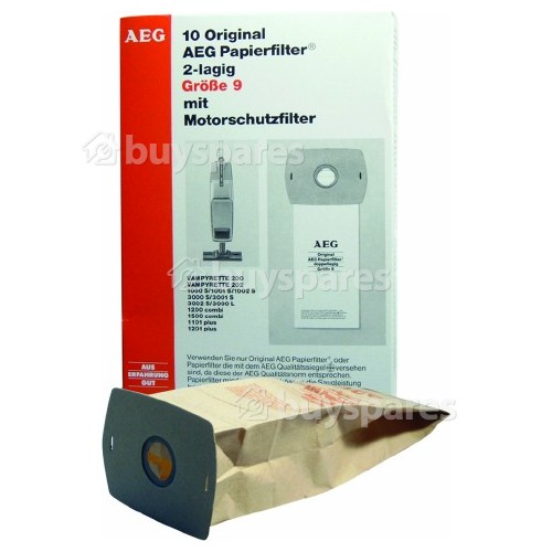 Electrolux Group Staubsaugerbeutelbeutel Grobe 9 (10er Pack 