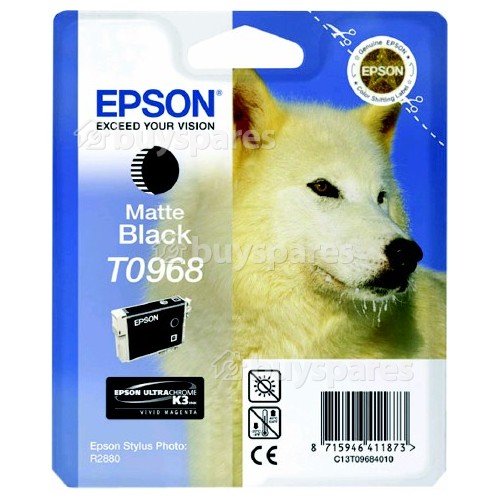 Epson Genuine T0968 Matte Black Ink Cartridge