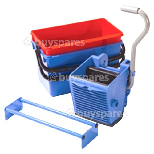 BK8 - Allmops Vertical Press, Blue 22-Litre And Red 22-Litre Buckets, S/S Press Frame For 1904 Numatic