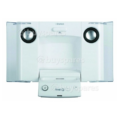 White I-Station 3 Speakers Logic 3