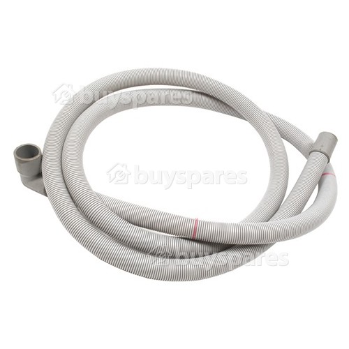2.1mtr Drain Hose 21mm End With Right Angle End 21mm, Internal Dia.s' (Outlet BFLW75)