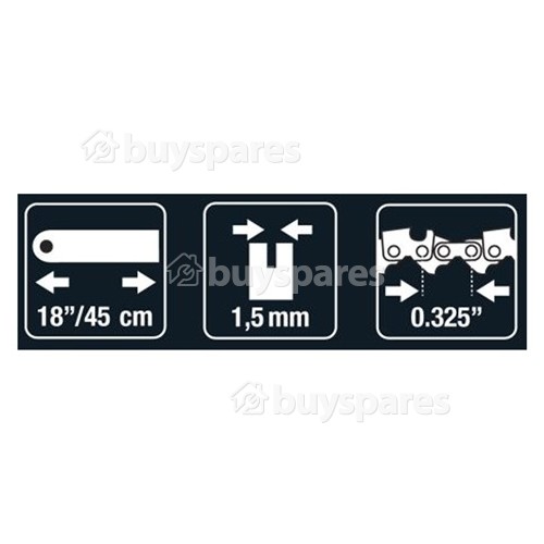 Alpina P510 BRO066 45cm (18") 72 Drive Link Chainsaw Bar