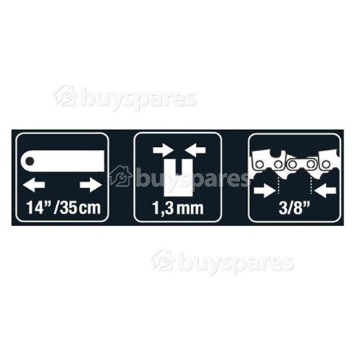 Barre De Tronçonneuse 50 Maillons D'entraînement - 35 Cm - BRO023 Euromac