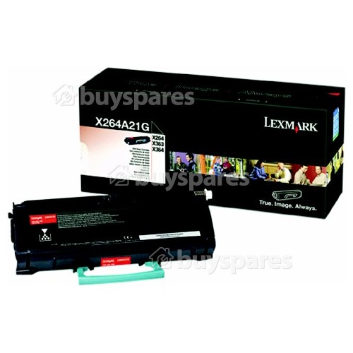 Lexmark Genuine X264A21G Black Toner Cartridge