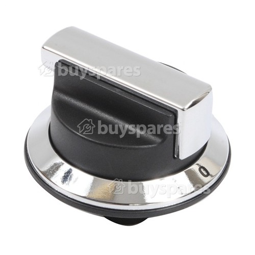 Rangemaster / Leisure / Flavel Cooker Control Knob Black & Chrome