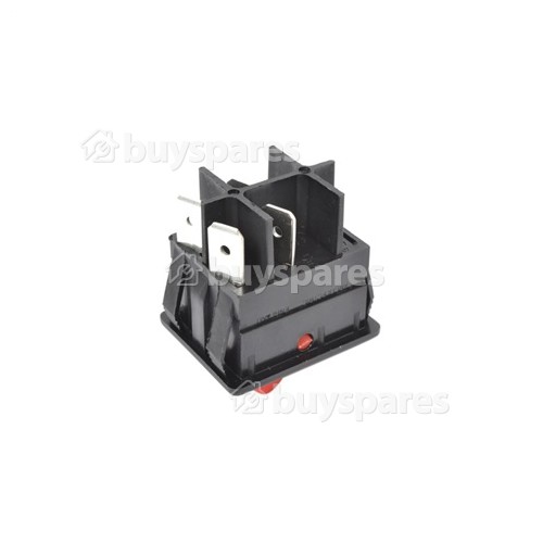 Numatic Compatible On/Off Rocker Switch : Red 4Tag