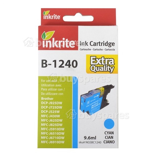 Cartuccia Di Inchiostro Compatibile Brother LC1240 Ciano Inkrite