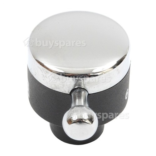 Rangemaster Grill Control Knob 6mm Chrome/black BuySpares
