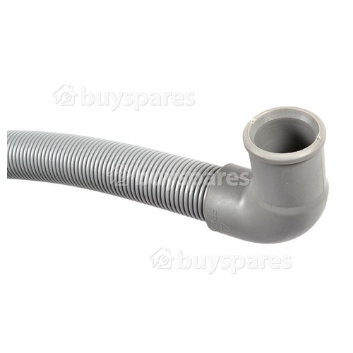 2.1mTR. Drain Hose Straight 20mm With Right Angle End 21mm Internal Dia's.