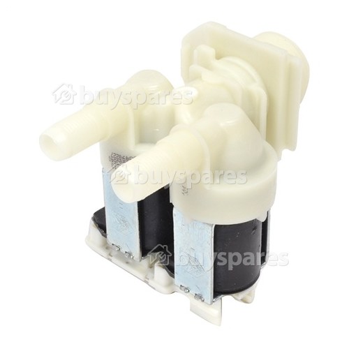 Bosch Neff Siemens Cold Water Double Solenoid Inlet Valve : 180Deg. With 10.5 Bore Outlets