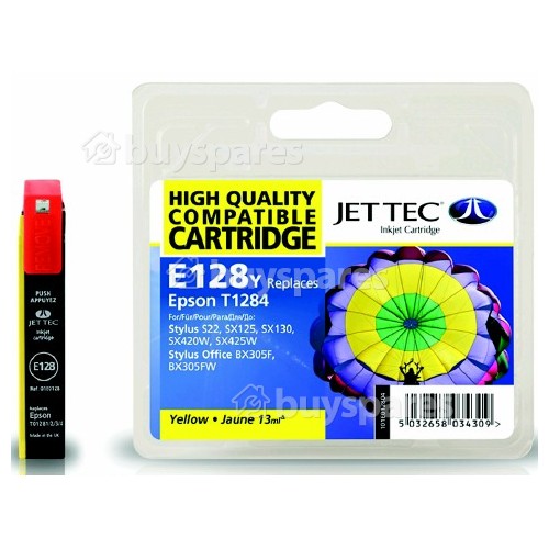 Jettec Remanufactured Epson T1284 Yellow Ink Cartridge