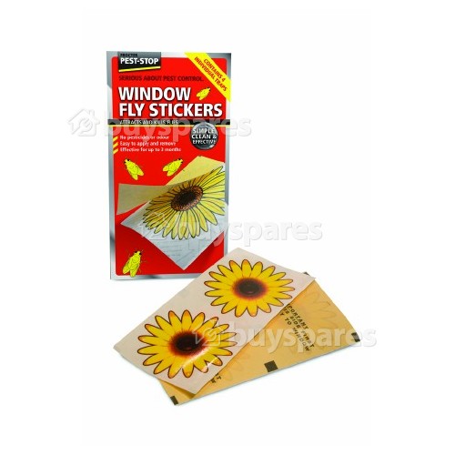 Attrape-mouches Autocollants Pour Vitres ( 4 Autocollants Individuels ) Pest Stop