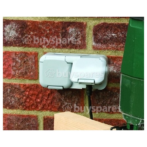 Time Guard Double Gang Outdoor Socket