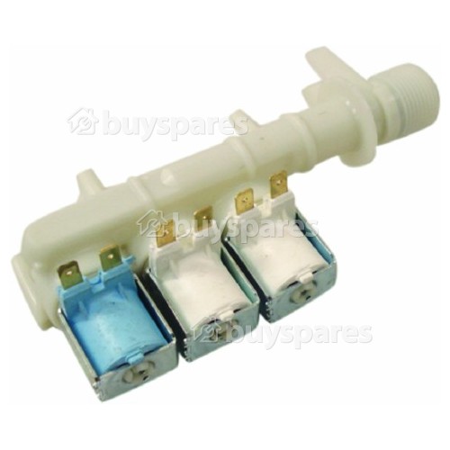 Smeg Cold Water Triple Solenoid Inlet Valve : 90Deg. 10mm Bore Outlets