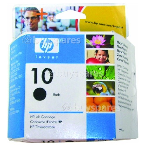 Hewlett Packard 1200 Genuine No.10 Black Ink Cartridge (C4844A)