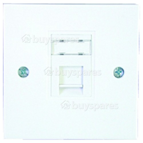 Philex RJ45 Keystone Jack Flush Mounting Faceplate