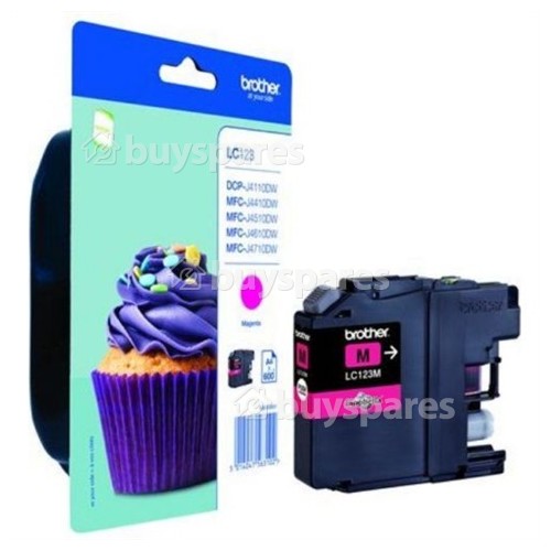 Brother Genuine LC123M Magenta Ink Cartridge