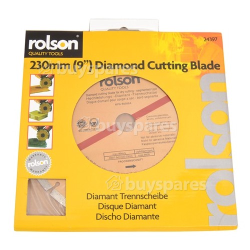 Rolson Dry Cut Segmented Diamond Tipped Blade