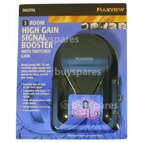 Signal Booster With Switchable Gain Control Maxview