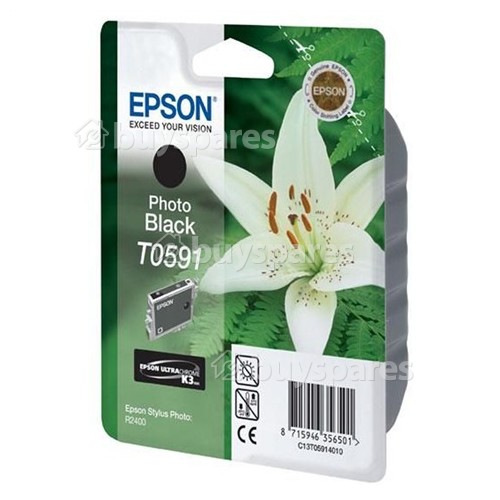 Epson Genuine T0591 Photo Black Ink Cartridge