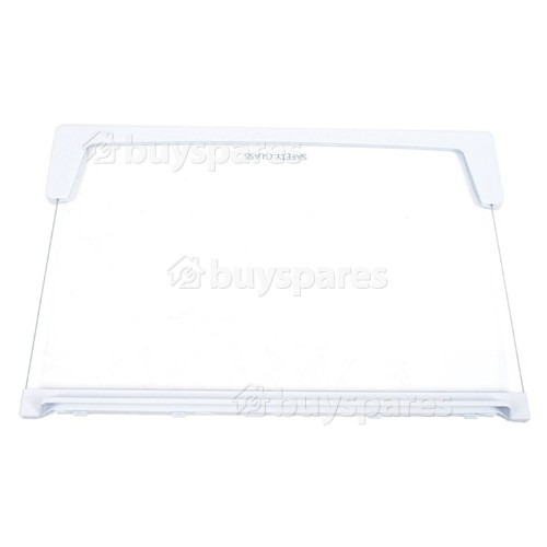 Hotpoint Fridge Glass Shelf Assembly 455x335mm BuySpares