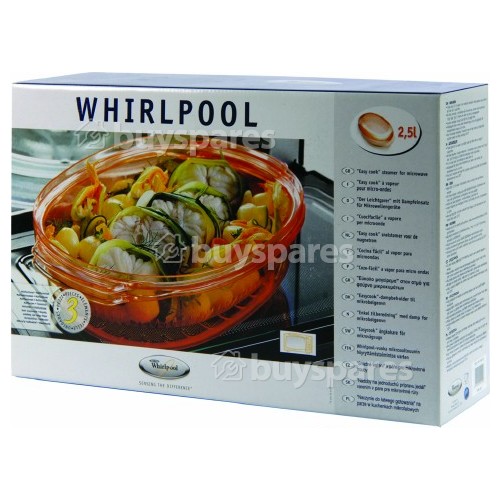 Whirlpool Dampfgarbehälter Mikrowelle Oval 2,5 L