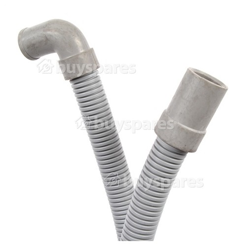 CZ51065 1.28Mtr. Drain Hose Straight 19mm With Right Angle End 16mm Internal Dia's.