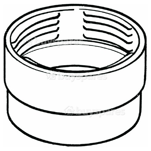 Female Threaded Hose Vent Ducting Connector - 3. 9"/100MM