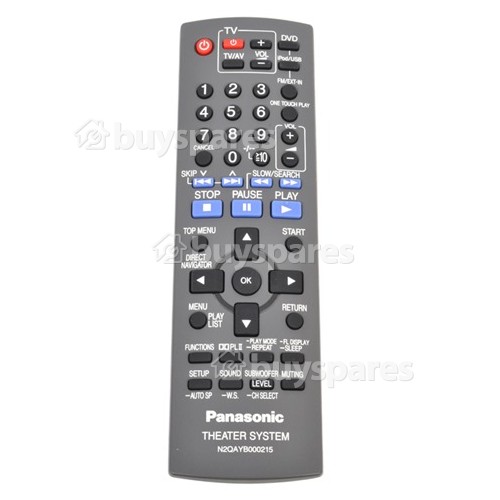 Panasonic N2QAYB000215 Remote Control