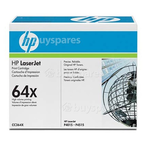 Hewlett Packard Original 64X Tonerkassette Schwarz (CC364X)